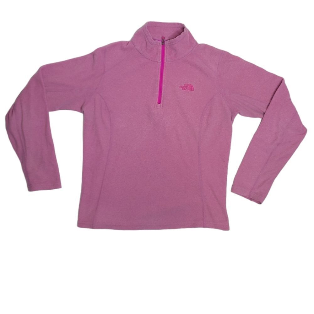 THE NORTH FACE pink quarter‎ zip mock neck lightweight fleece top S